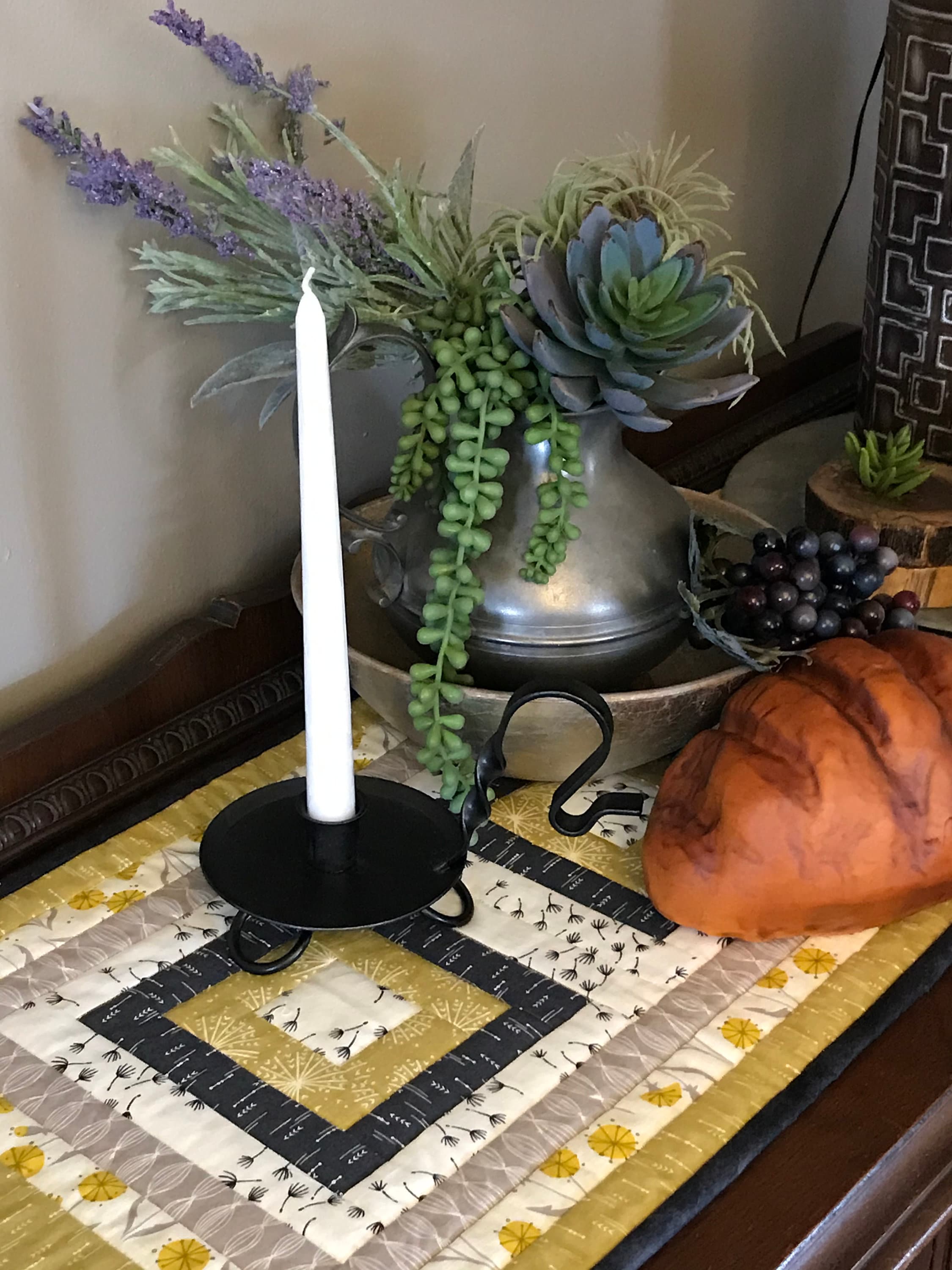 Handheld Metal Taper Candle Holder Amish Handmade in USA Etsy