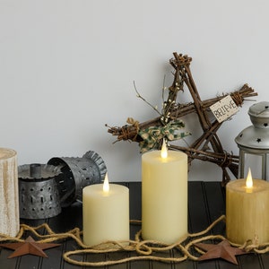 LED Wax Candles, Amish Made, Moments Captured Candles image 1
