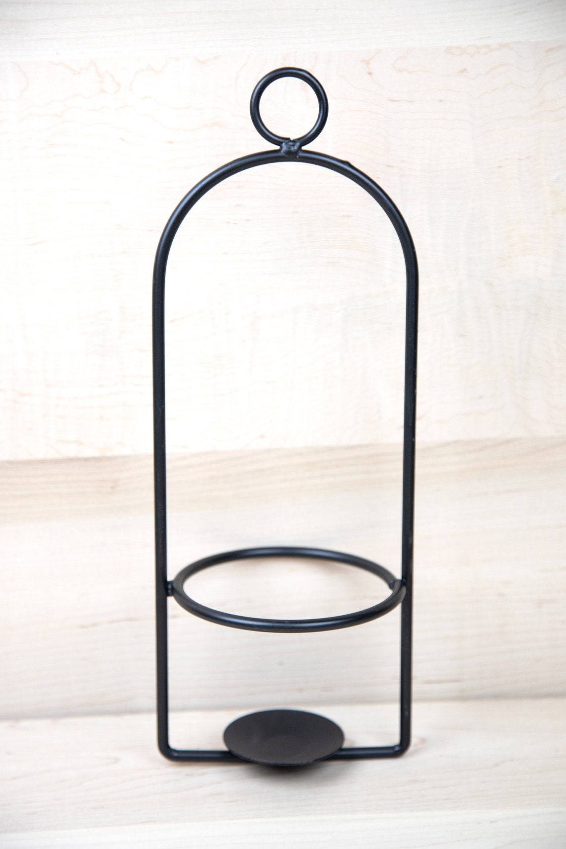 Metal Hanging Candle Holder Wrought Iron Amish Handmade in Etsy