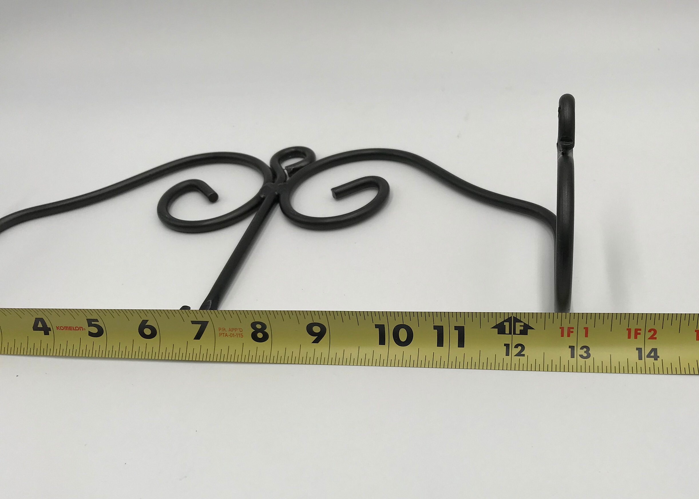 Wrought Iron Rolling Pin Holder Black Wall Dough Roller Holder Etsy