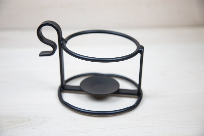 Black Wrought Iron Metal Jar Candle Holder Amish Handmade in Etsy