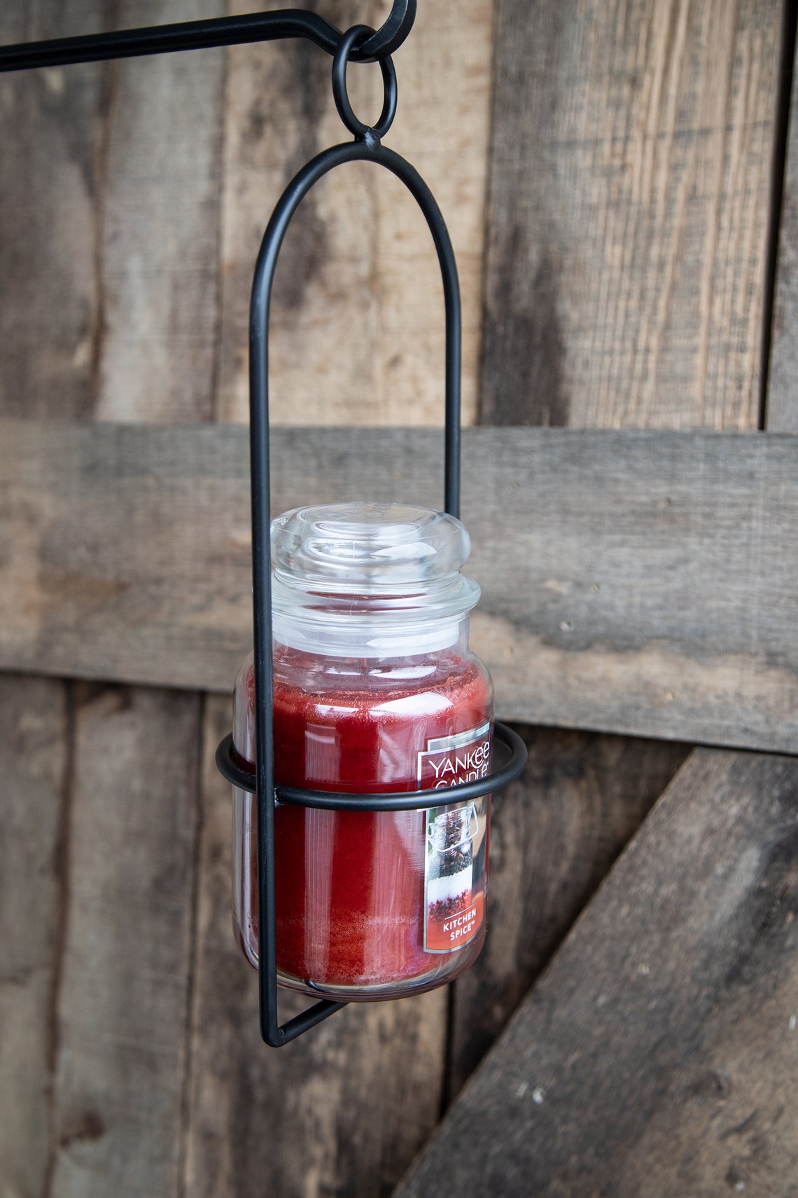 Metal Hanging Candle Holder Wrought Iron Amish Handmade in Etsy