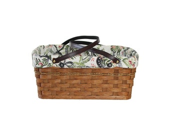 Woven Medium Carry-All, Amish Handmade Woven Basket, Customizable