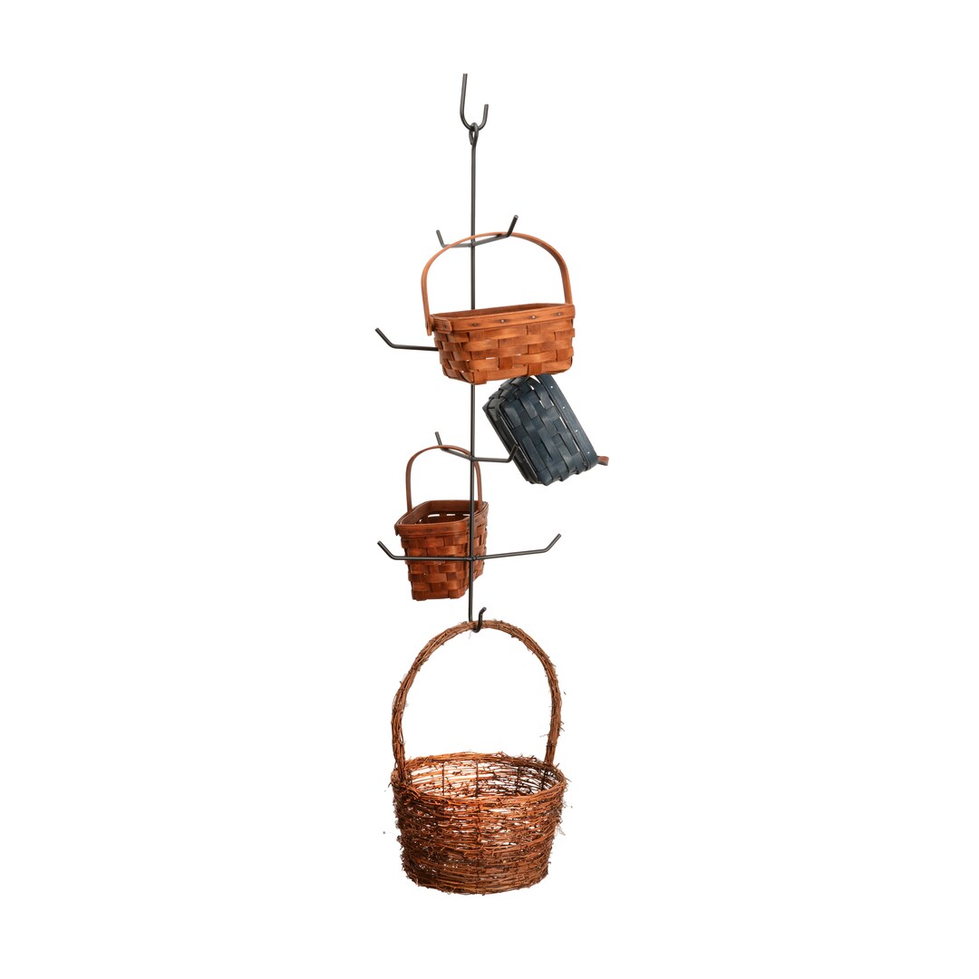 Hanging Basket Rack 9 Hook Amish Handmade Etsy