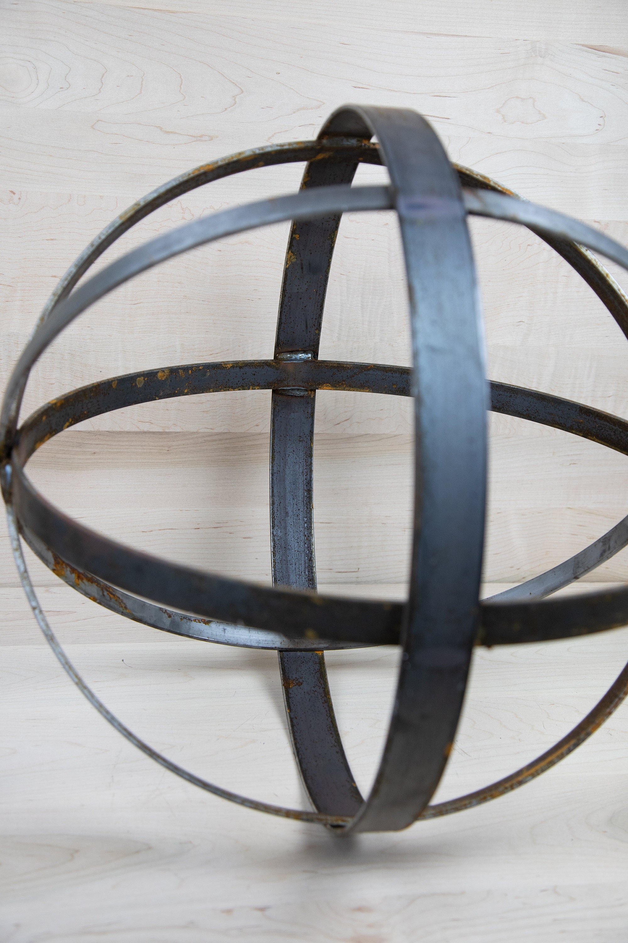 Rusty Metal Garden Orb Spheres Amish Handmade in USA Etsy Canada