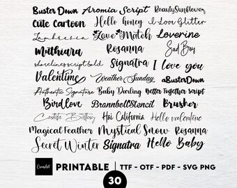 Download Free Svg Fonts Etsy