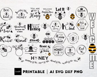 Download Bee Svg Bundle Etsy