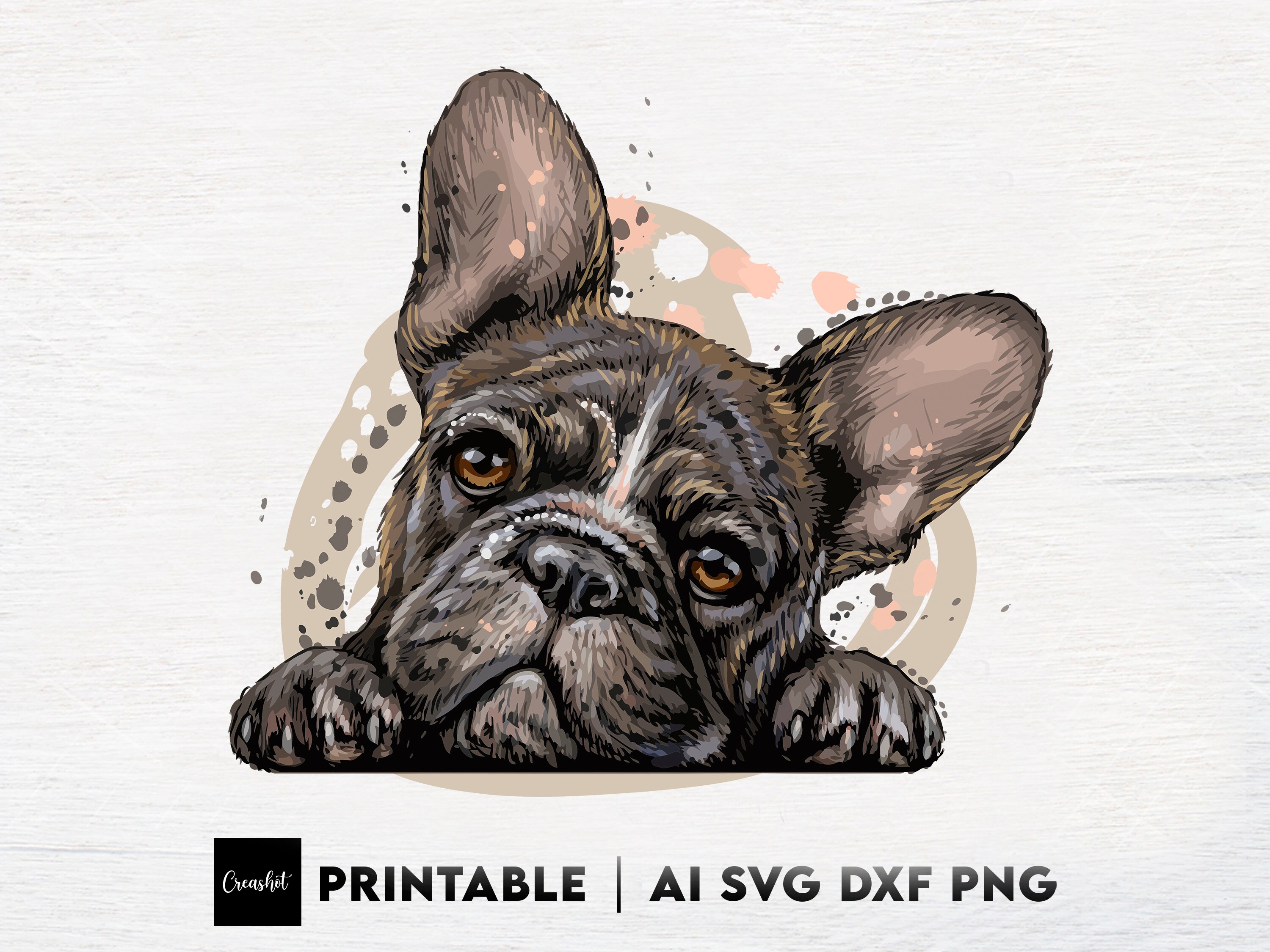 French Bulldog Svg Frenchie svg Funny dog clipart Pet Etsy