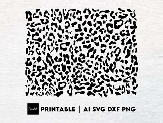 Leopard Print Pattern Svg Png Ai Dxf Jpg Pdf/animal Print | Etsy