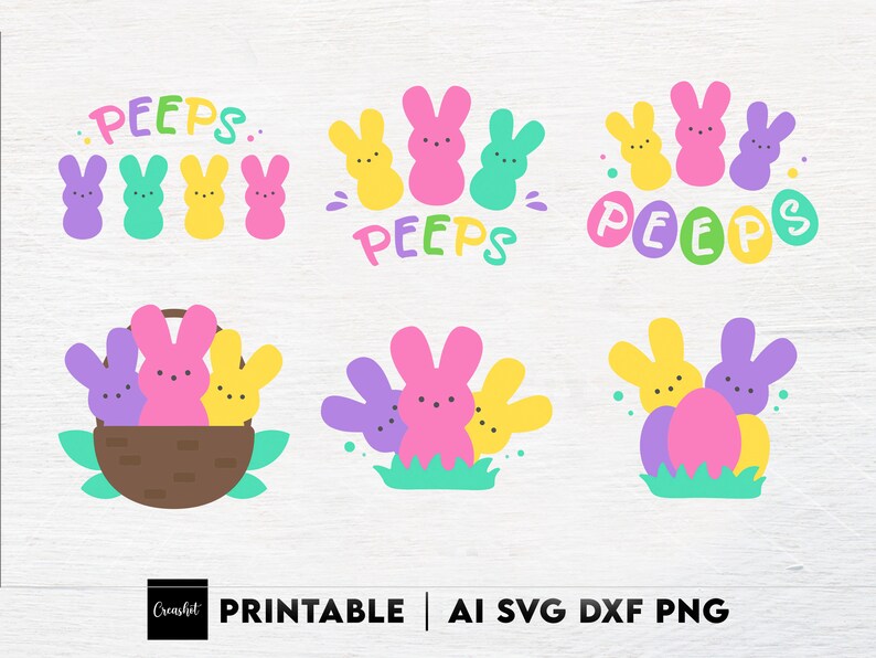 Marshmallow Bunnies Svg Easter Bunny Svg Easter Peeps Svg Spring Svg Png Bunny Peeps Cut File For Cricut And Silhouette Peeps Svg Clip Art Art Collectibles Delage Com Br