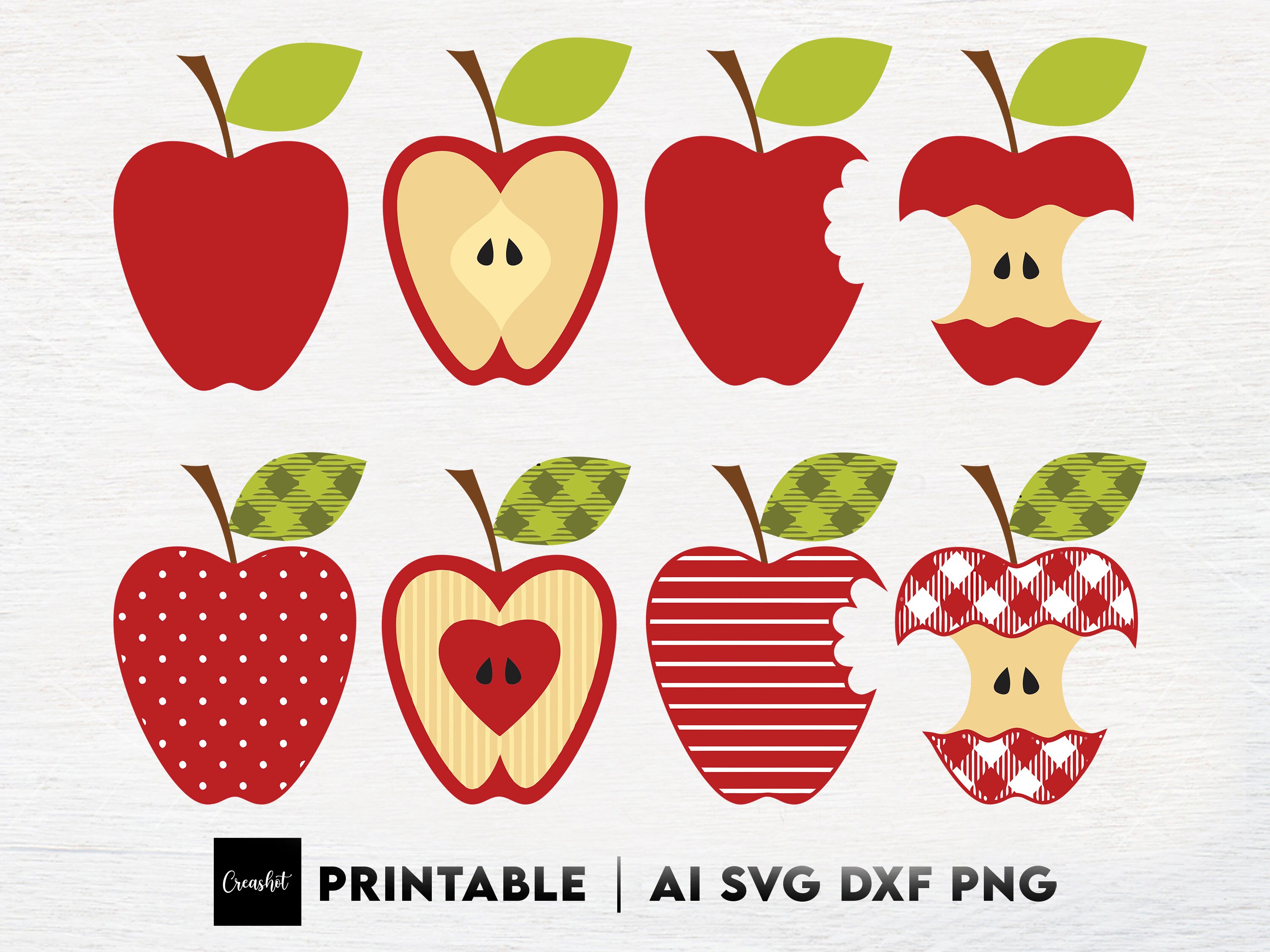 Polka Dot Apple Png Teacher Png Apple Svg Polka Dot Apple | Etsy