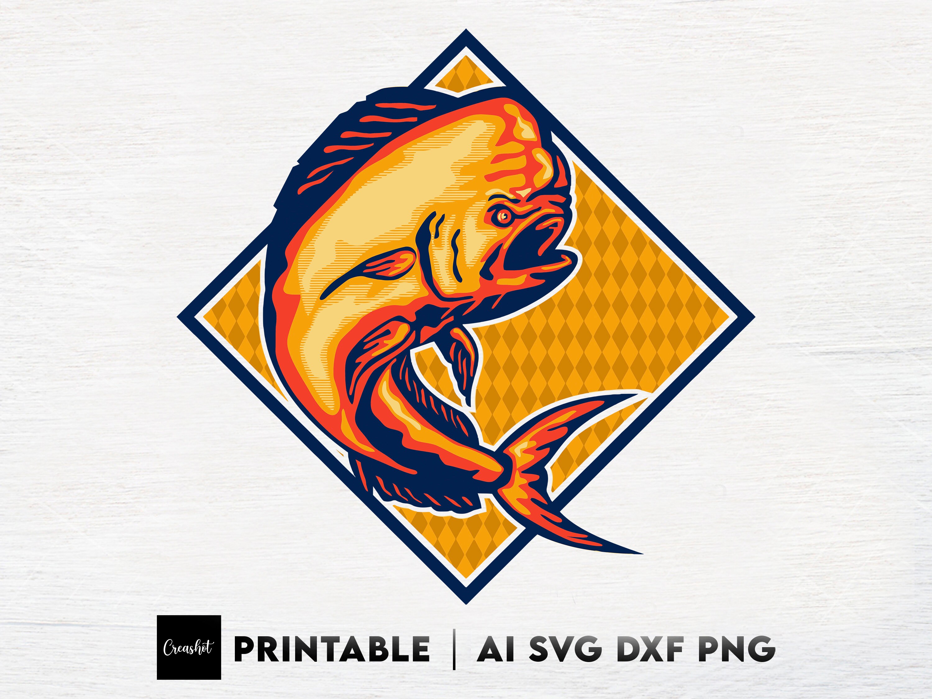 Mahi Mahi Png / Mahi Mahi Svg / Mahi Mahi or Dolphin Fish on | Etsy