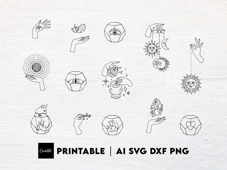 Download Witch Hands Svg Mystical Svg Files For Cricut Celestial Clipart Celestial Svg Bundle Moon Phase Svg Crescent Moon Png Clip Art Art Collectibles Kromasol Com