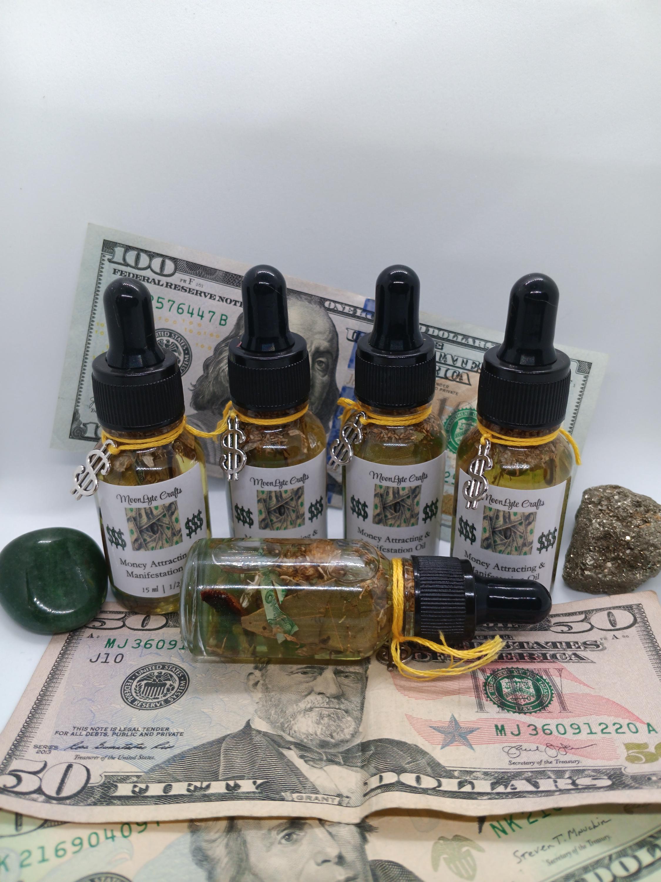 Abundance & Prosperity Ritual Oil - Money Drawing Manifestation Oil With  Pyrite for Business Success - Etsy