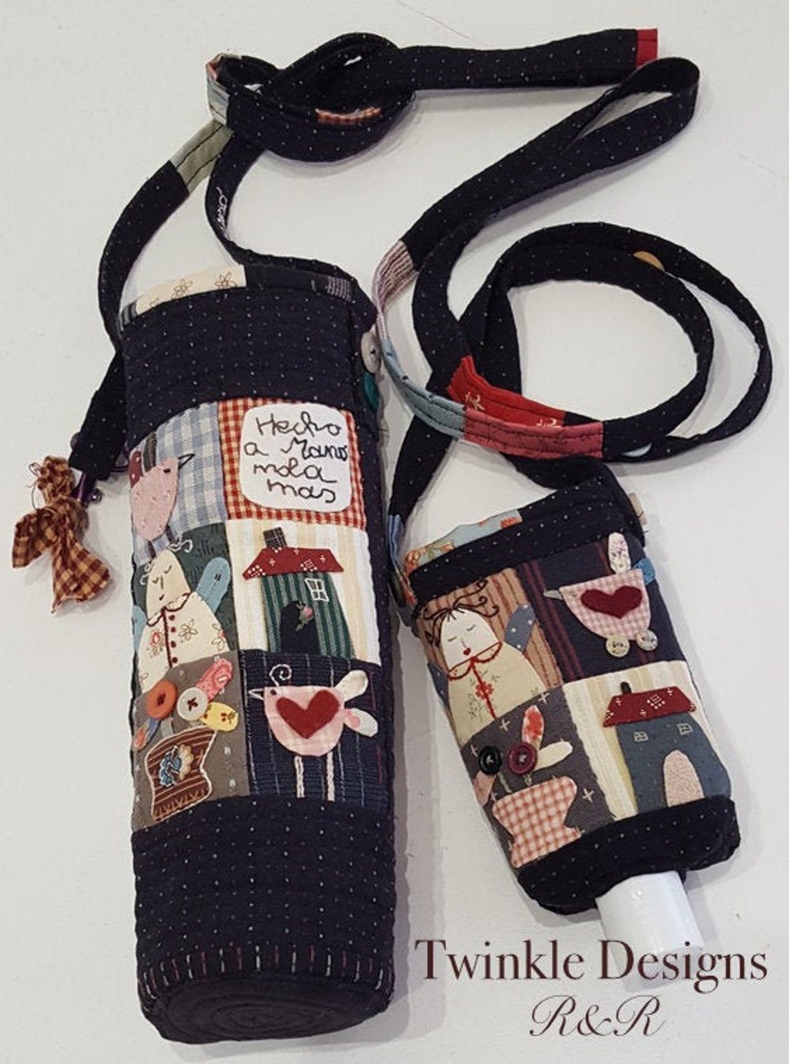 PDF pattern Crossbody Water bottle bag DIY bottle holder and Etsy