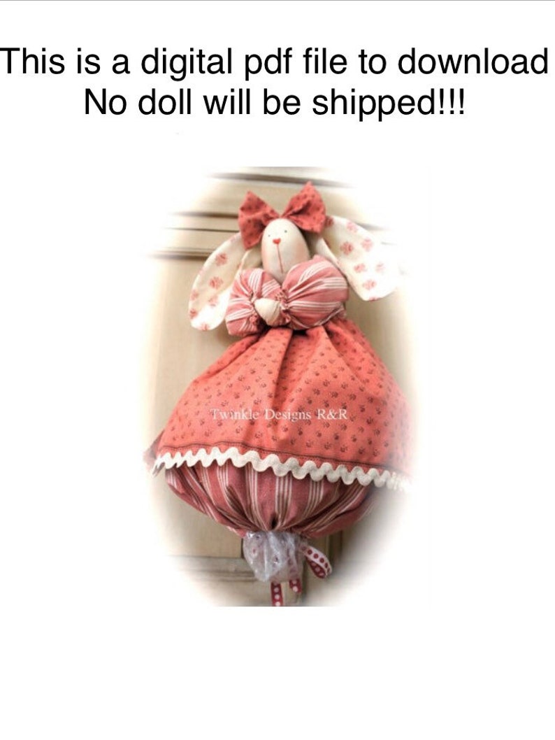 PDF Pattern Bag Holder Doll Plastic Bag Dispenser Hanging Etsy