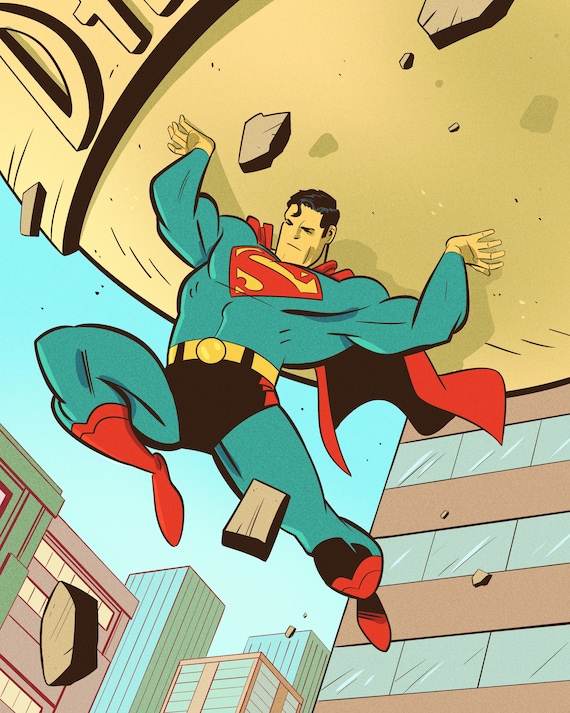 Superman 8x10 print: version A