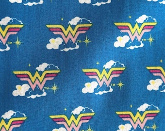 Wonder Woman Retro Cloud Logo -100% Cotton