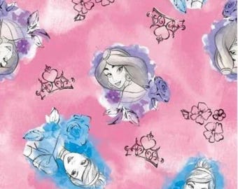 Disney Princess Jasmine Cinderella 100% Cotton Quilting & Sewing Fabric by Springs Creative