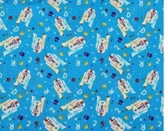 Star Wars R2D2 100% Cotton Quilting & Sewing Fabric