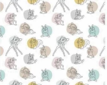 Disney Bambi Baby Character Dot 100% Cotton Quilting & Sewing Fabric by Springs Creative