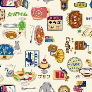 Cosmo Retro Japan Style Cotton/Linen Canvas Fabric