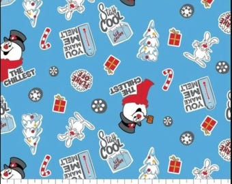 Camelot Frosty Asset Blue 100% Cotton Quilting & Sewing Fabric