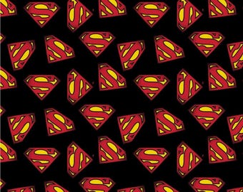 DC Comics Superman Logo Cotton Fabric