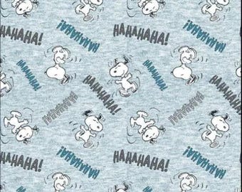Peanuts Snoopy Laughing 100% Cotton Quilting & Sewing Fabric