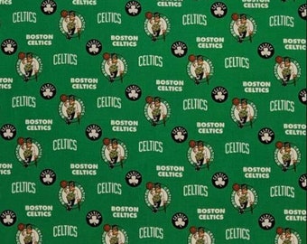 Boston Celtics Cotton Fabric Etsy