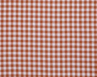 Rust Buffalo Check Fabric 100% Cotton Fabric