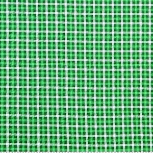 Small Plaid Green St. Patrick&#39;s Day Cotton Fabric
