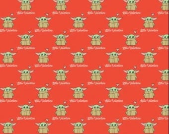 Star Wars Mandalorian The Child Green 100% Cotton Quilting & Sewing Fabric by Camelot