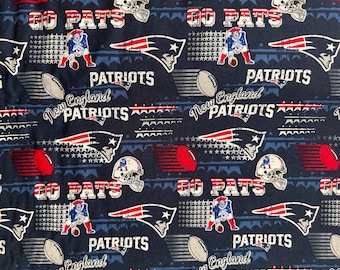 NFL New England Patriots Retro 100% Cotton  Fabric by Fabric Traditions - Officially Licensed