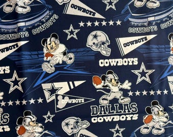 NFL Mickey/Dallas Cowboys 100% Quilt Cotton - Officially Licensed