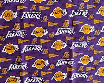 NBA Los Angeles Lakers  100% Cotton Quilting Fabric by Camelot  - Officially Licensed