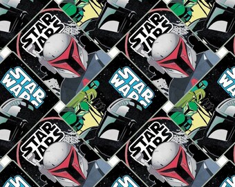 Star Wars Mandalorian Poster Collage - Camelot Fabrics -100% Cotton