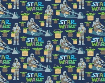 Star Wars Mandalorian The Child Passenger Cotton Fabric