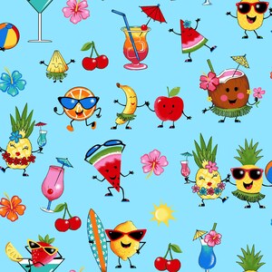 Freckle + Lollie - Lollie Snacks-Happy Hour 100% Premium Cotton Fabric