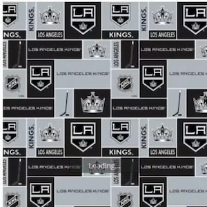 NHL Hockey Los Angeles Kings 100% Cotton Quilting & Sewing Fabric