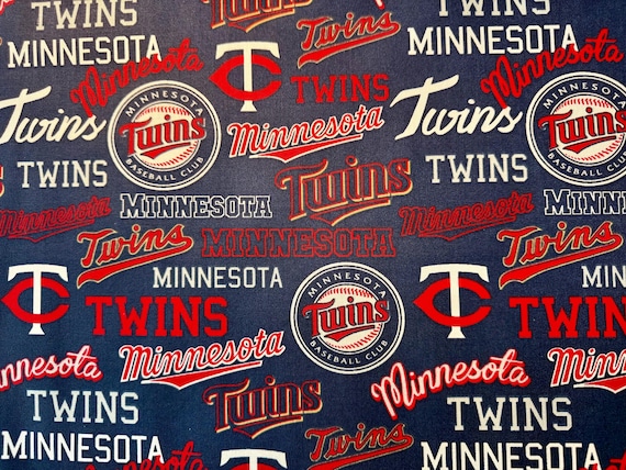 MLB Minnesota Twins Cotton Fabric - Officially Licensed
