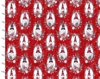 Hanging with My Gnomies Fabric – 3 Wishes 100% Cotton Quilting & Sewing Material