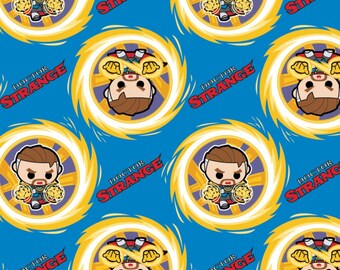 Kawaii Marvel II Mini Doctor Strange Cotton Fabric