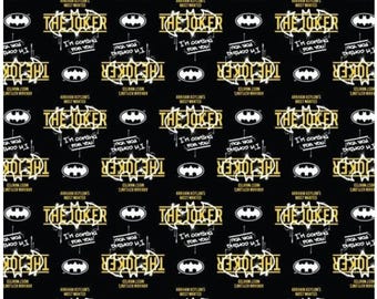 DC Batman Coming for You Joker Cotton Fabric