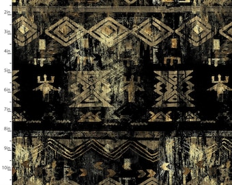 Global Luxe Fabric – 3 Wishes Black Safari Texture Digitally Printed 100% Cotton