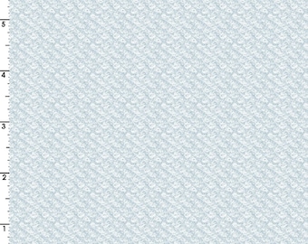 FLANNEL: Little Lambies Woolie Poodle Boucle Light Blue- 100% Cotton