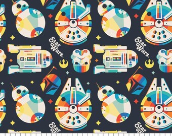 Star Wars Retro Throwback Cotton Fabric