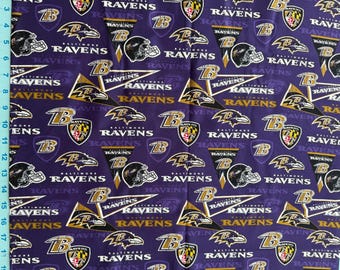 NFL Baltimore Ravens 100% Quilt Cotton - Officially Licensed