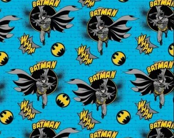 DC Batman on Bricks 100% Cotton Quilting & Sewing Fabric