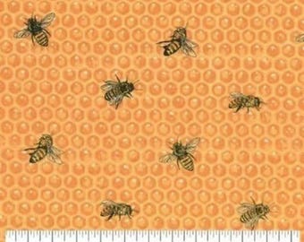 Bee Print Cotton Fabric: Quilting & Sewing Material